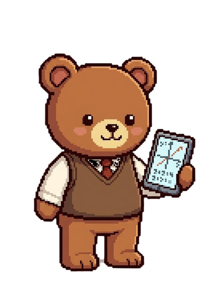 술술 학습 대장간 마스코트 곰돌이